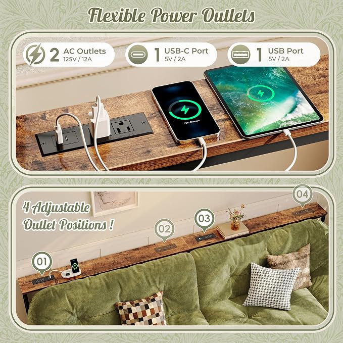 Huuger 110.2 Inch Sofa Table - Image 6