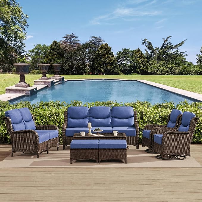 HILLGA Luxury High Back Patio Furniture Set - Image 7