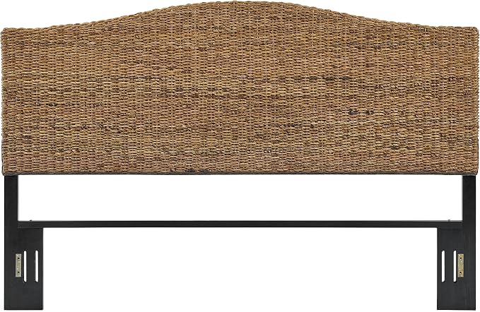 Crosley Furniture Serena Handwoven Natural Fiber Rattan Bed Headboard, Banana by CrosleyFurniture