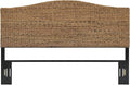 Crosley Furniture Serena Handwoven Natural Fiber Rattan Bed Headboard, Banana by CrosleyFurniture