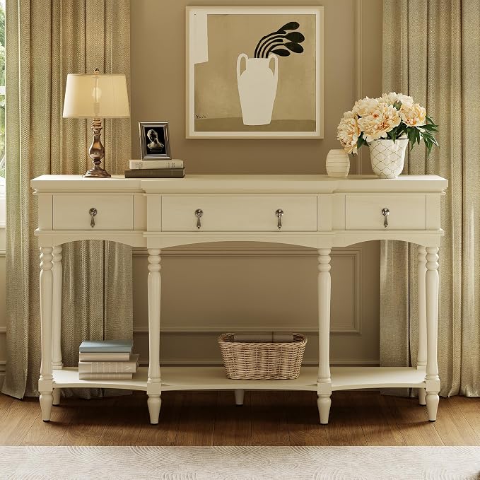 Traditional Retro Console Table by Virubi