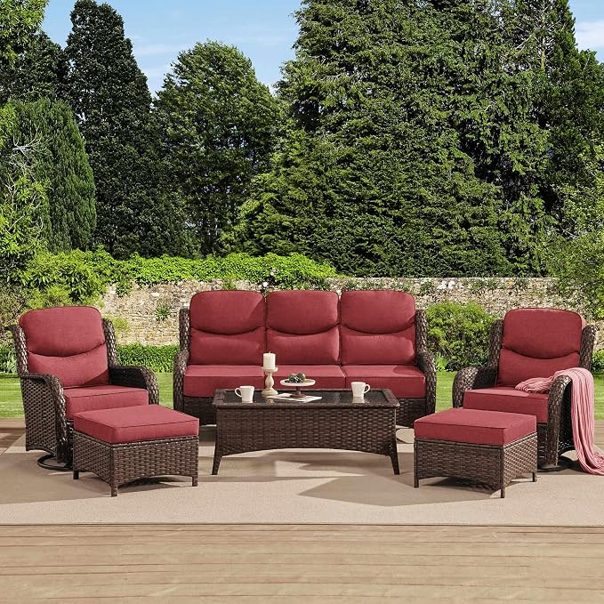 HILLGA Luxury High Back Patio Furniture Set by HILLGA