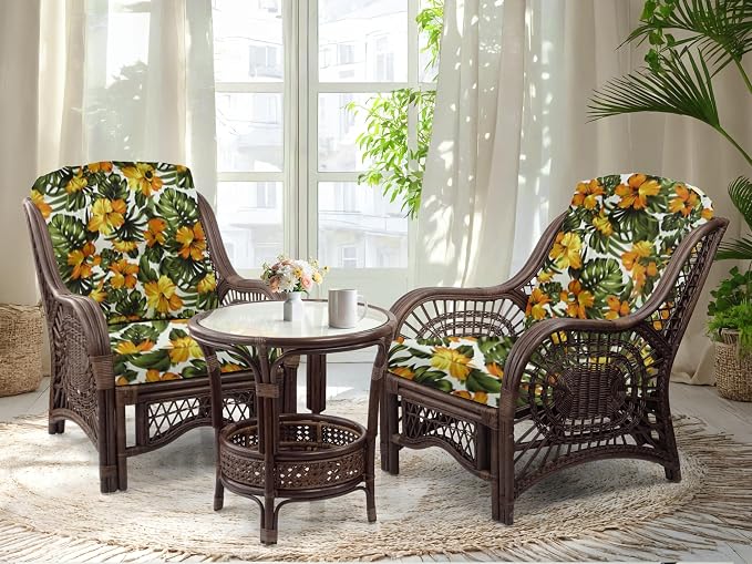 Malibu Lounge Living Accent Armchair Natural Rattan Wicker Handmade Design - Image 6