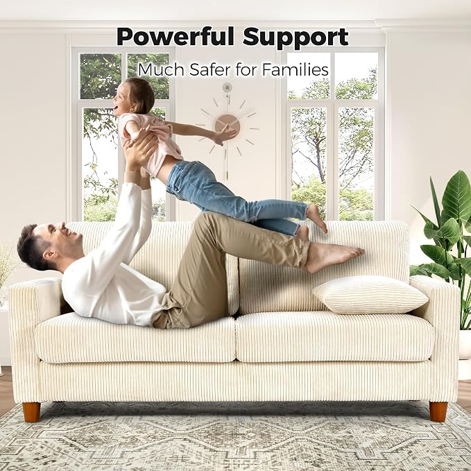 Kidirect 70in L Shaped Couch, Modular Sofa No Tool Assembly, Comfy Sectional - Image 7