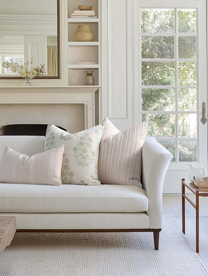 Crumbs Home Modern Farmhouse Fall Linen Indoor Outdoor Throw Pillow Cover Only - Image 2