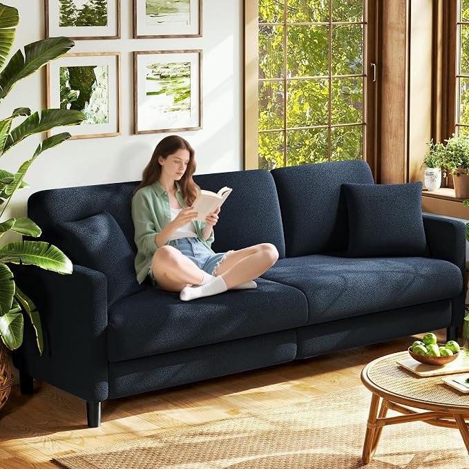 Welzona 83" Couches for Living Room, Teddy Sofa Couch, Comfy Sofas for Living by WelzonaDirect