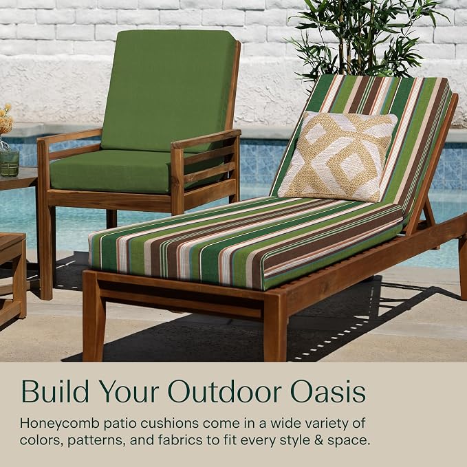 Honeycomb Outdoor Chaise Lounge Cushion - Image 4