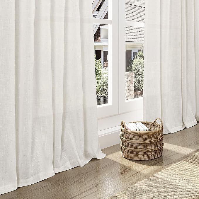 Nanspring Linen Textured Half Curtains - Image 6