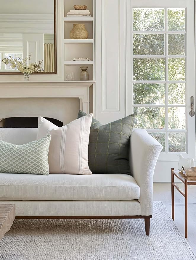Crumbs Home Modern Farmhouse Fall Linen Indoor Outdoor Throw Pillow Cover Only - Image 2