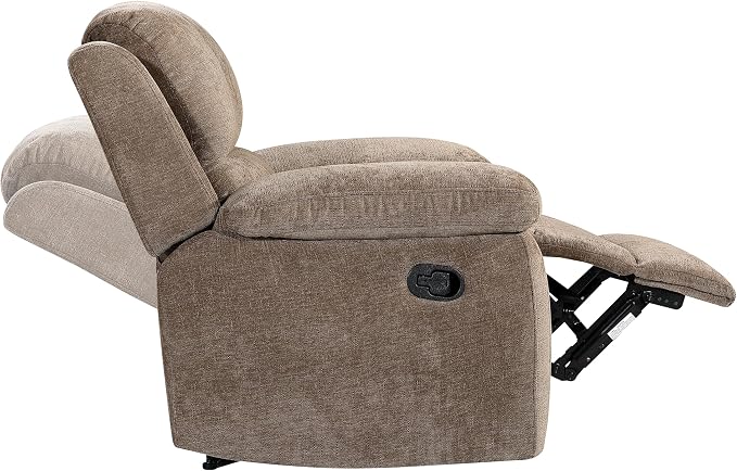 Betsy Furniture Modern Fabric Recliner Sofa Set, Loveseat w/Console, Recliner - Image 6