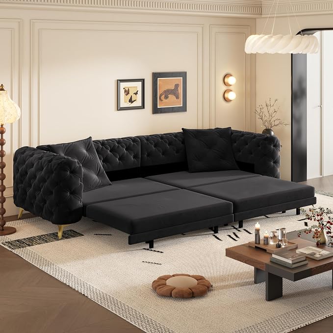 97.7" Convertible Queen Sleeper Sofa by Unknown