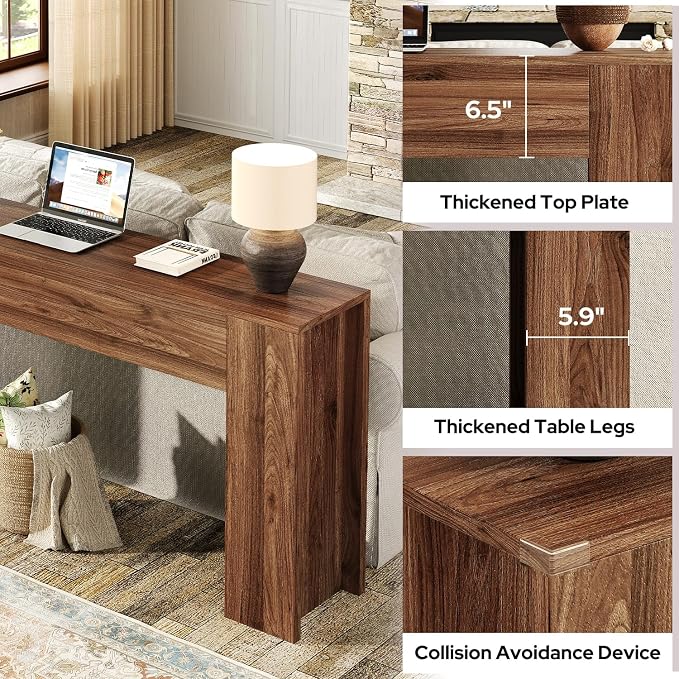 UNIQUITE 63-Inch Long Console Table - Image 4