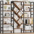 INNOD 70x70 Triple 5 Tier Book Shelf, Large Wooden Bookcase by INNODToddlerTower
