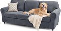 SUBRTEX 7 Pieces Stretch Sofa Slipcover Sets Couch Cover Sets Backrest Cushion by Subrtex