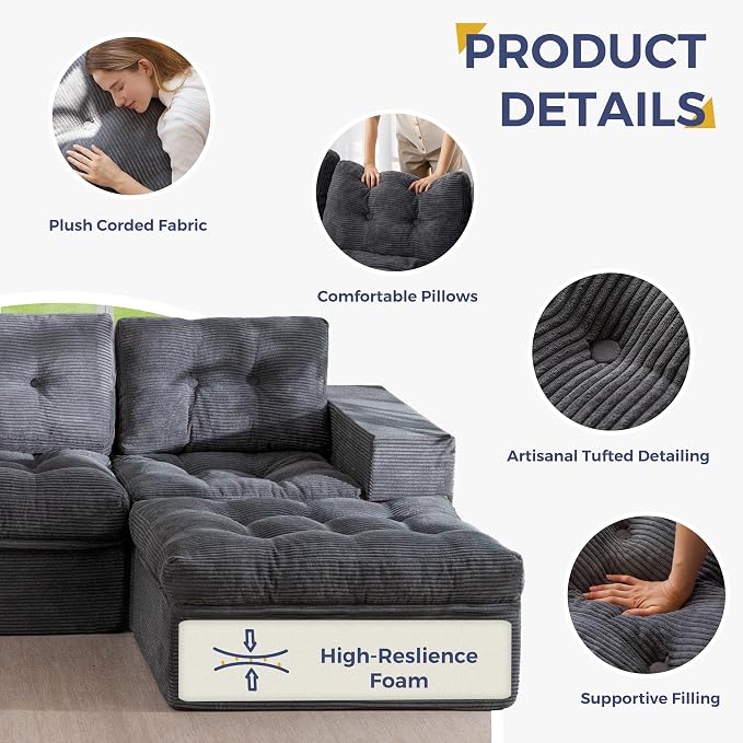 MAXYOYO Modular Sectional Sofa - Image 6