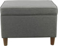 HomePop 24" Storage Ottoman by HomePop