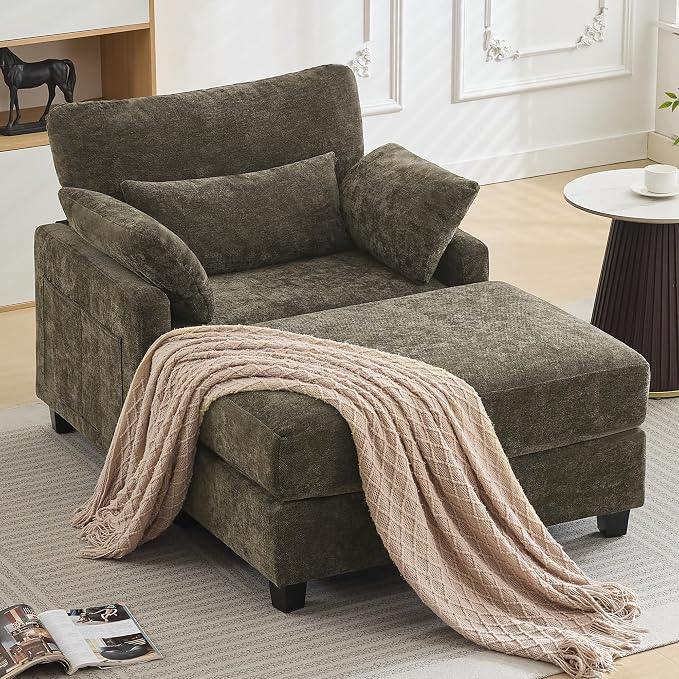 WUTUTUEE 57.5" Oversized Chaise Lounge by WUTUTUEE