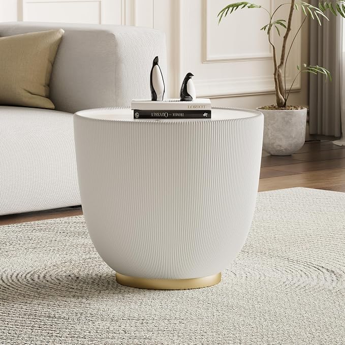 SSLine Bowl-Shape Coffee Table Set of 2 Modern Sintered Stone Top Nesting - Image 7