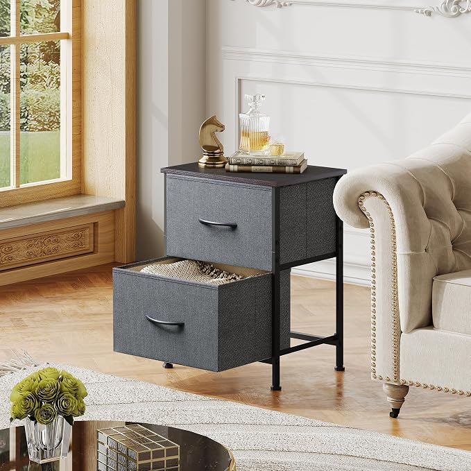 WLIVE Night Stand Set 2, Dresser and Nightstand Sets, Small Dresser - Image 7