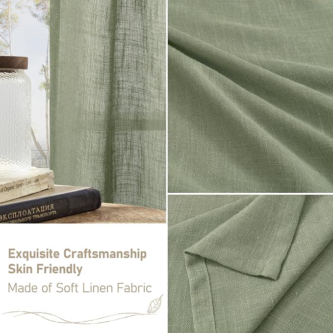 LAMIT Linen Blended Curtains 72 inch - Image 6