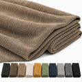 Mini Chenille Linen Blend Upholstery Fabric by the Yard, 57 Inch Wide Soft by Laklinlin