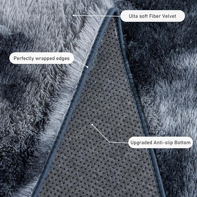 Rugs for Living Room 9x12, Soft Shaggy Modern Shag Area Rug for Bedroom - Image 5