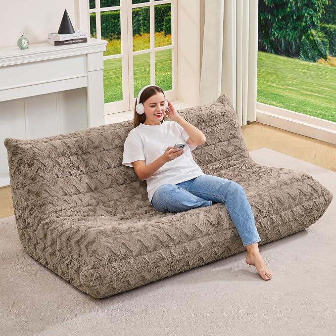 Bean Bag Chairs for Adults Giant Bean Bag Chair Memory Foam BeanBag Chair Bean - Image 3