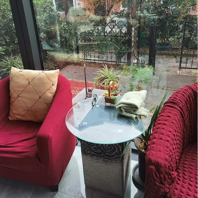 18" Round Tempered Glass Table Top - Image 5