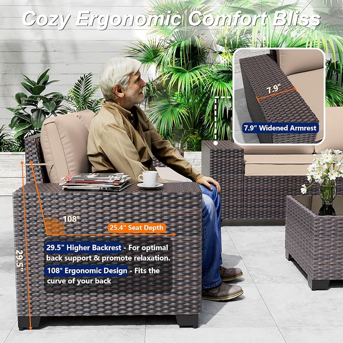 10 Pieces Patio Furniture Set - Image 5
