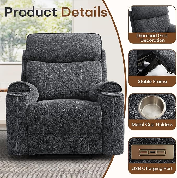 HAOMARKETS 2-Piece Power Recliner Sofa Set - Image 4