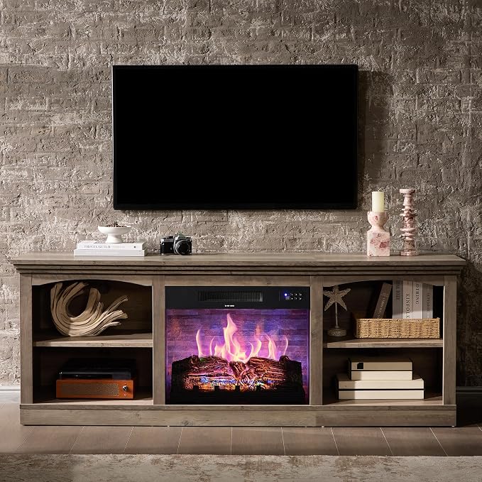 AMERLIFE 70 Inch Fireplace TV Stand - Image 8