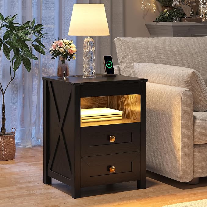 HWB LED Nightstand Set of 2 - Image 2