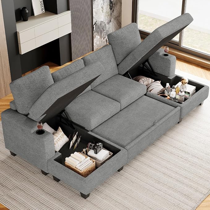 Belffin Sectional Storage Chaise Module - Image 7