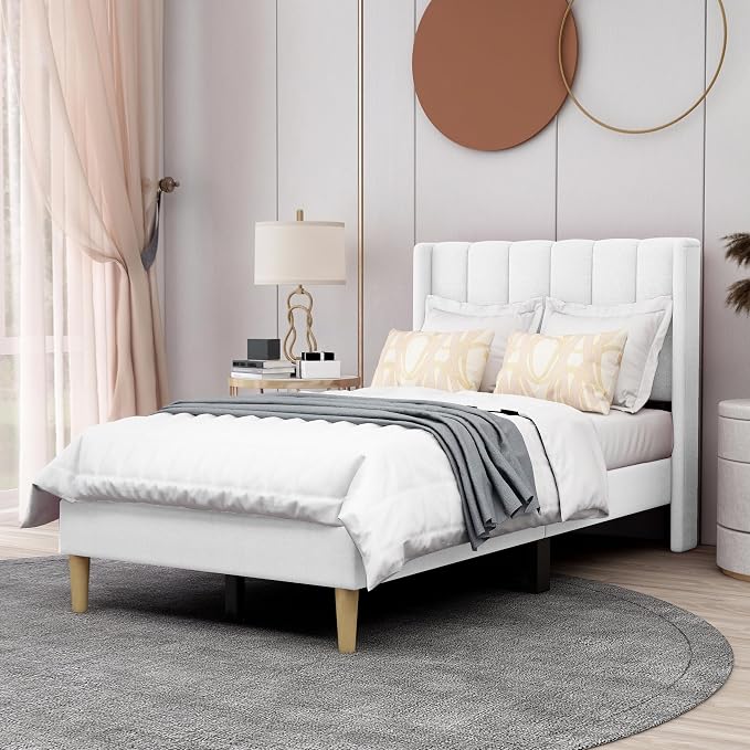 AGARTT Upholstered Platform Bed Frame Twin Size by AGARTTBED