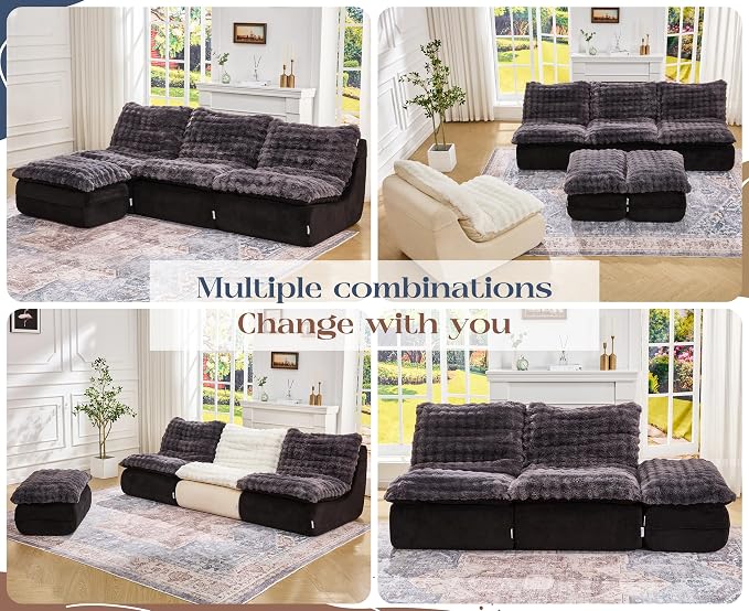 Hobestluk Sofa Couch Foam Sofa for Small Spaces Comfy Sofas - Image 8