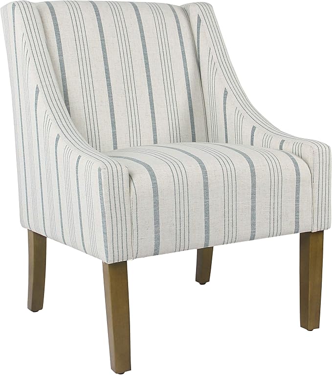 Homepop Home Decor Upholstered Classic Swoop Arm Accent Chair Accent Chairs by HomePop