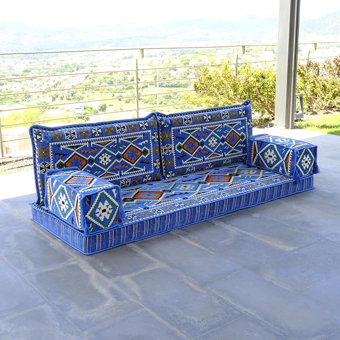 mysticalanatolia Arabic Majlis Sofa – 75x27x4 inch Floor Seating Convertible - Image 3