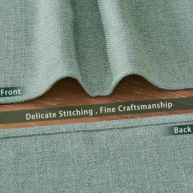 BALCONY & FALCON Placemats Set of 6 Faux Linen Cloth Place Mats Washable - Image 4