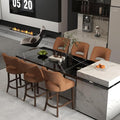 VKNOW Bar Stools Set of 6, Modern Counter Stools by VKNOW