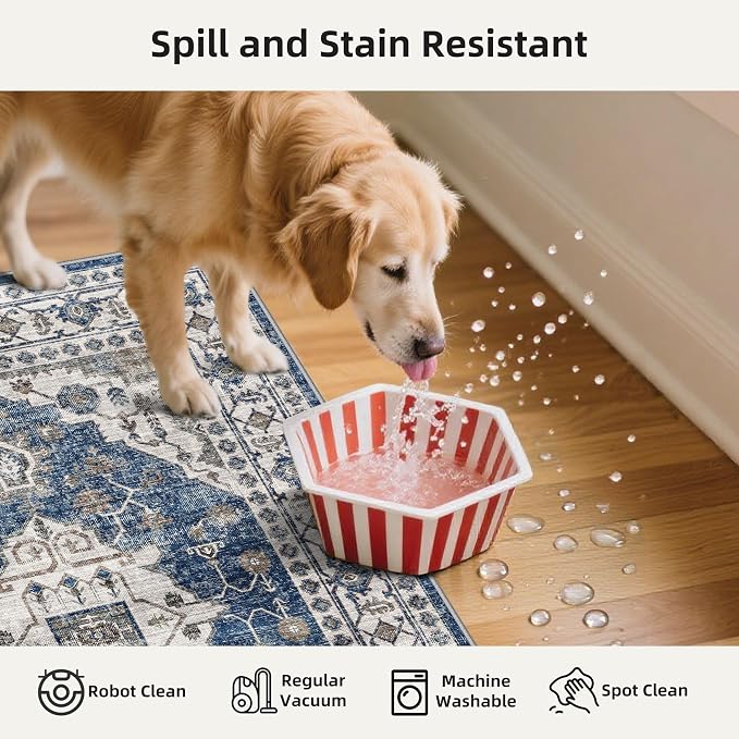 3 Pieces Kitchen Rug Sets: Farmhouse Washable Non-Slip Floor Mat - Image 3