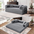 79'' Convertible Couch Bed, 5 in 1 Modular Floor Sofa, Folding Sleeper Couch by ZQRhome