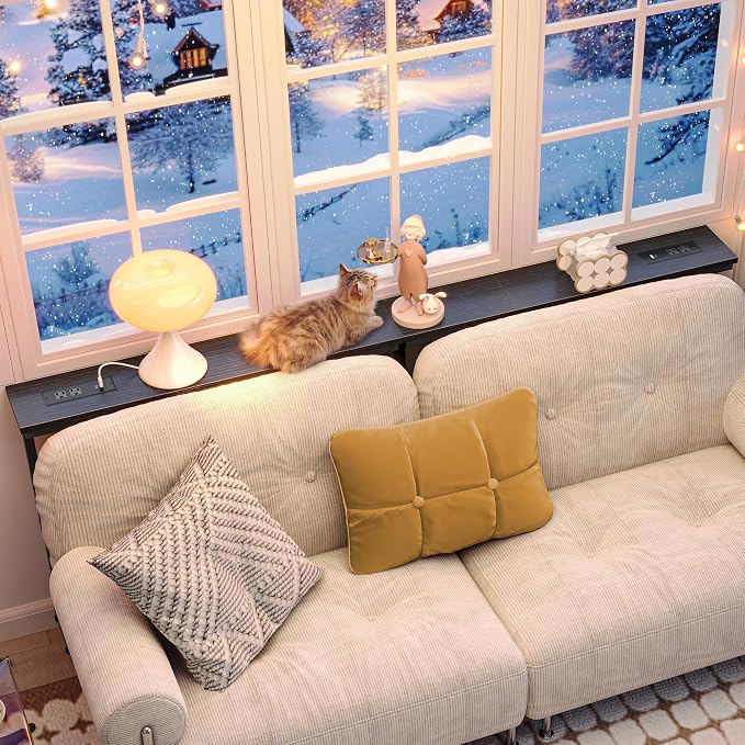 Huuger 78.7 Inch Behind Couch Table - Image 8