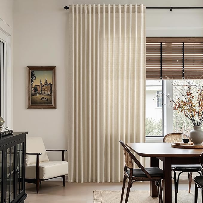Nanspring Taupe Burlywood Curtains 102 Inches Long - Image 6