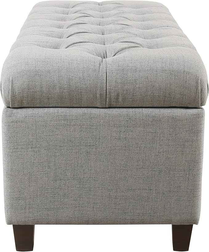 Homepop Home Decor Tufted Ainsley Button Storage Ottoman Bench - Image 12