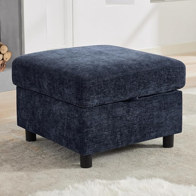 WUTUTUEE 25'' Square Storage Ottoman Module by WUTUTUEE