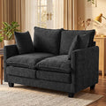 Loveseat Sofa with Cloud 3-Layer Cushion & 27" Deep Seat, Modern Small Couch by KeepYoungJoyFitYourFlow