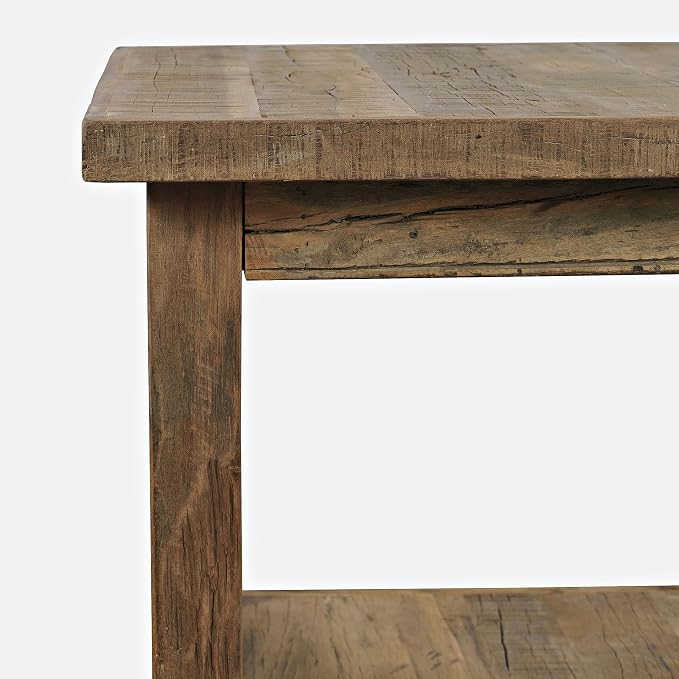 Jofran Reclamation Rustic Reclaimed Solid Wood Square End Table - Image 5