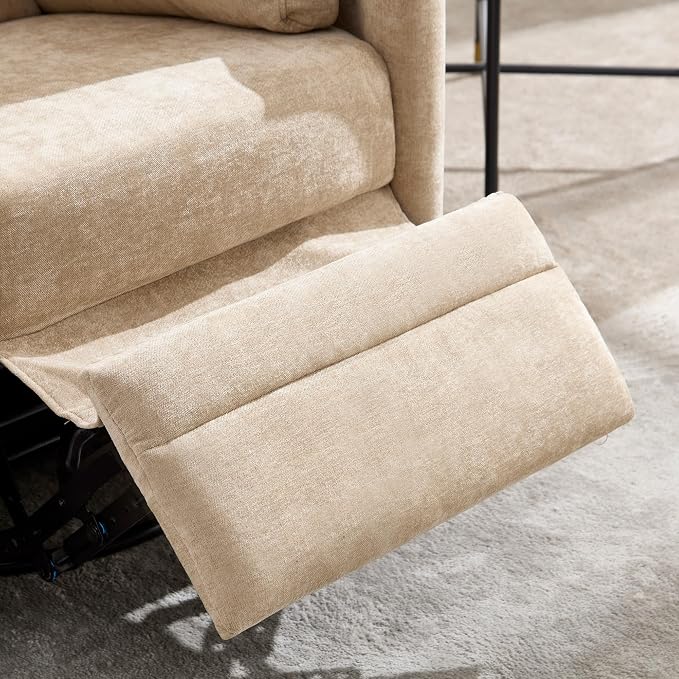 Manual Recliner 360°Swivel Glider Rocking Chair, Upholstered Nursery Adult - Image 8