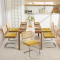 Zesthouse Rattan Dining Chairs Set of 6, Mid Century Modern Dining Room Chairs by Zesthouse