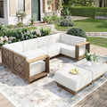 MIXPATIO Patio Sectional Furniture Set, 6 Piece Outdoor Wicker Sofa Patio Couch by MIXPATIO